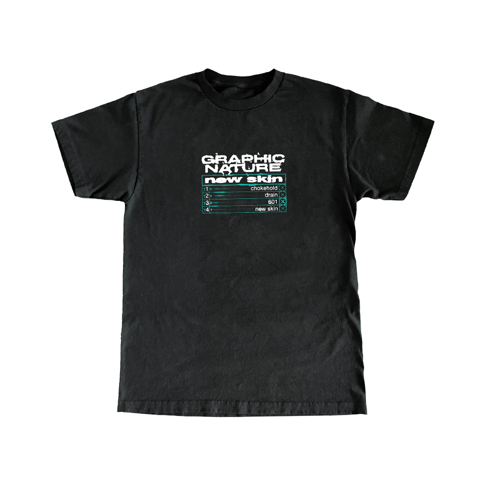 new skin Tracklist Black T-Shirt