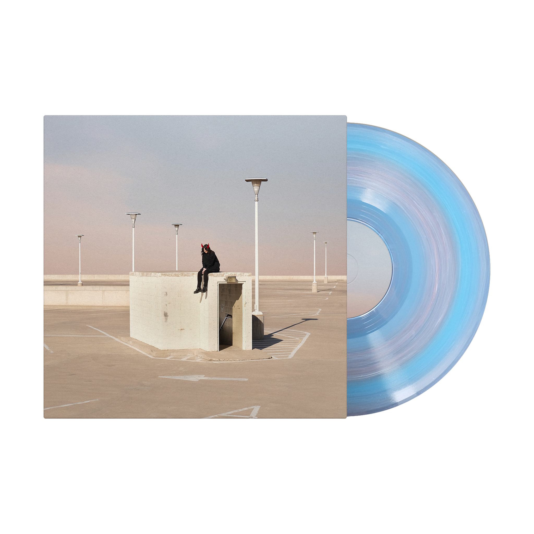 somebody in hell loves you Pink & Light Blue Nebula LP