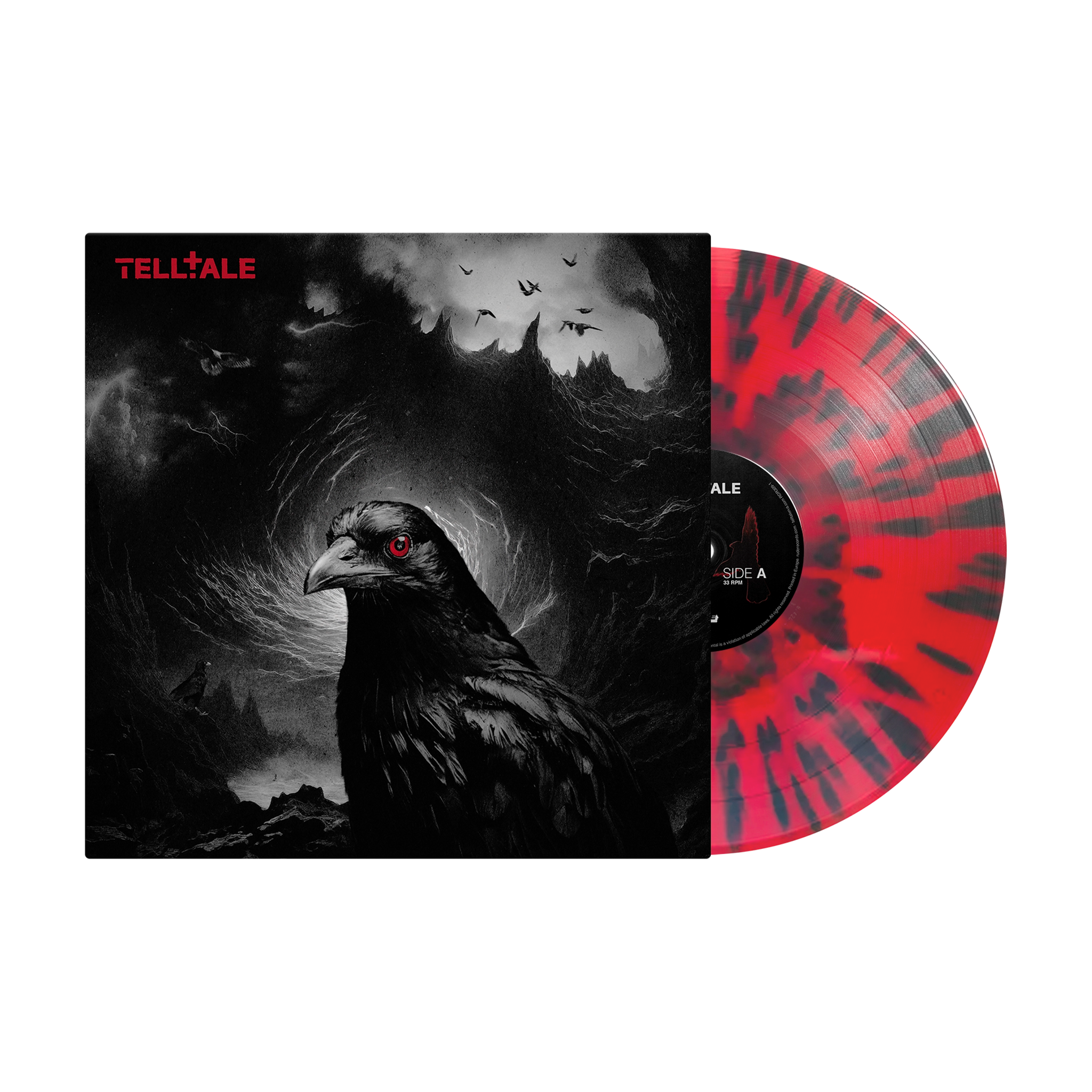 Telltale Transparent Red w/ Black Splatter LP