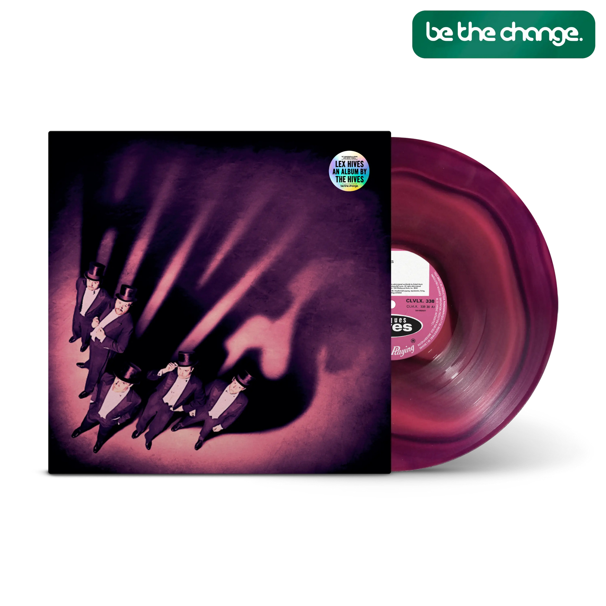 Lex Hives Magenta & Pink Ink Spot LP
